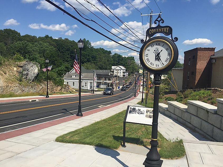 The center of South Coventry.