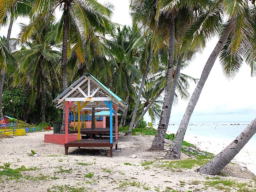 Beach in Nauru (3rd smallest country in the world), South Pacific