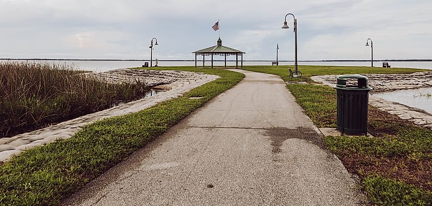 The lakefront park in St. cloud, Florida.