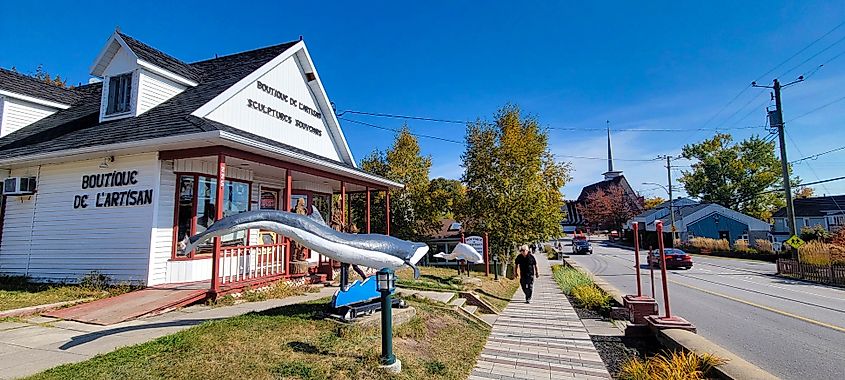 The Main Street of Tadoussac, Quebec.