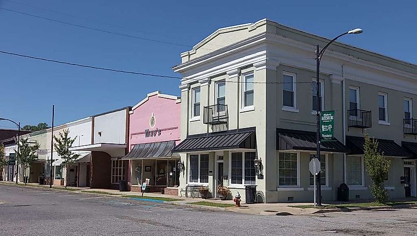 Downtown Batesburg-Leesville in South Carolina.