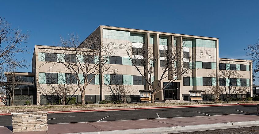 The Gaines County Courthouse in Seminole, Texas