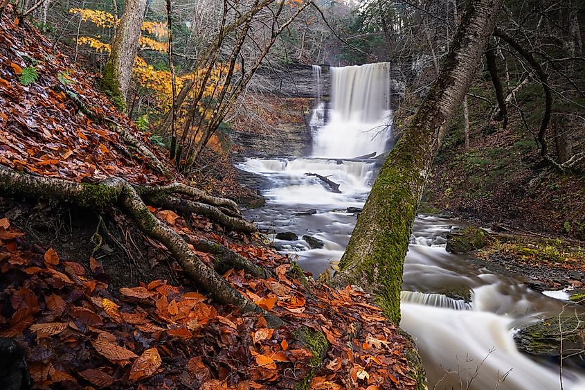 Carpenter Falls off of Skaneateles Lake in the Finger Lakes region of New York.