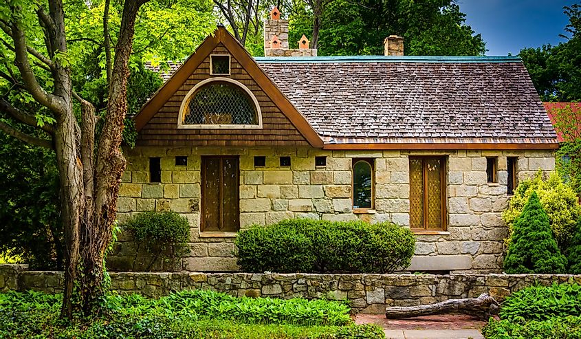 Stone house in Columbia, Maryland.