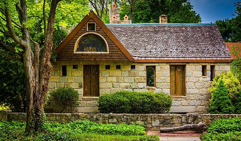 Stone house in Columbia, Maryland.