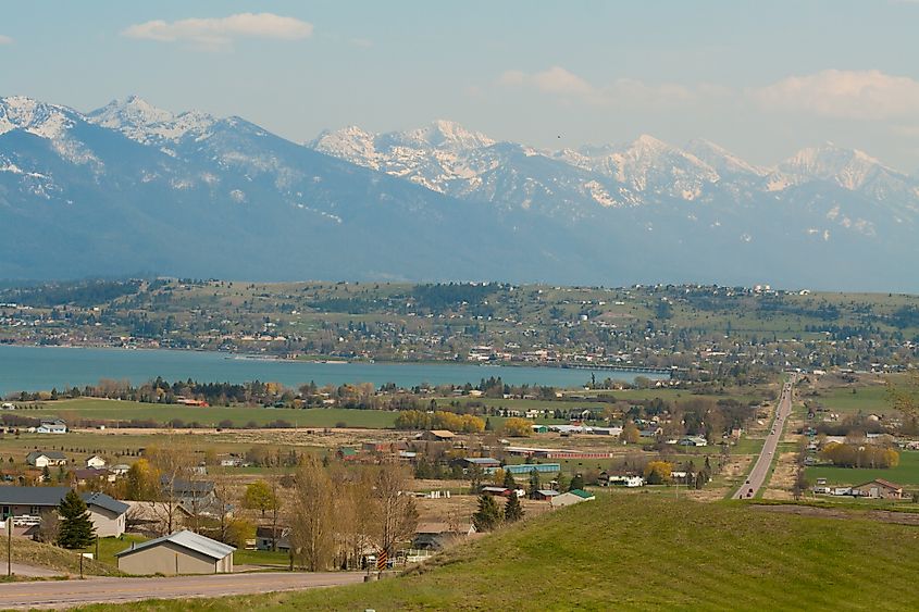 Polson Montana on a sunny day