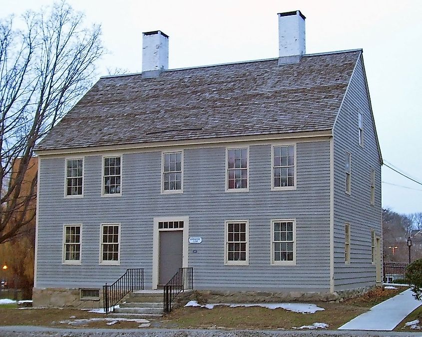The John Rider House - part of the main campus of the Danbury Museum And Historical Society
