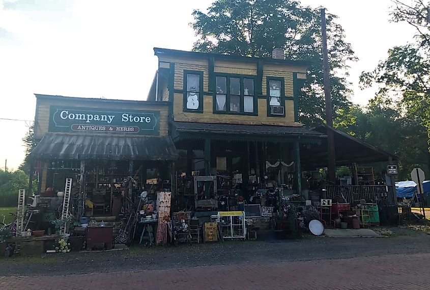 The rustic Company Store in Negley, Ohio.