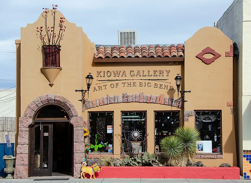 The Kiowa Gallery in Alpine, Texas. Image credit: PhotoTrippingAmerica / Shutterstock.com.