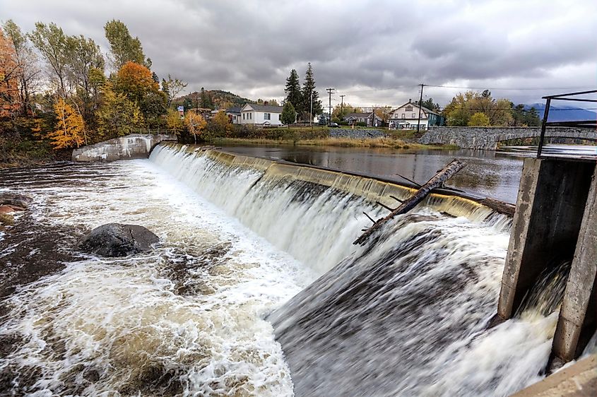 Waterfall in the beautiful town of Wilmington, New York.