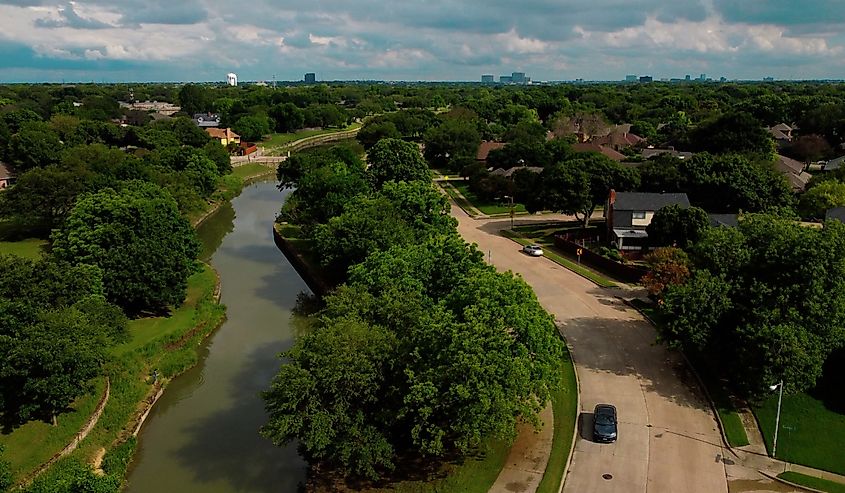 Aerial view of Plano, Texas