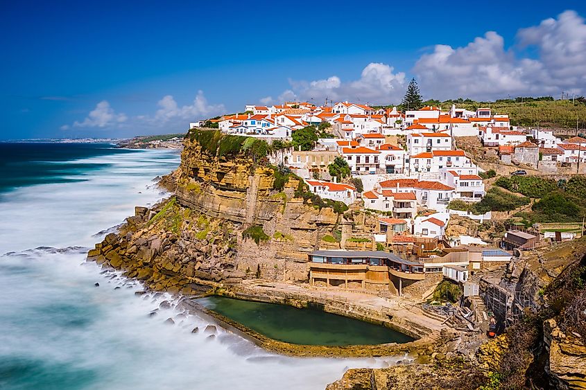 Azenhas do Mar, Portugal seaside town.