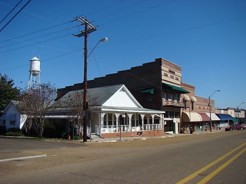 Downtown Flora, Mississippi.