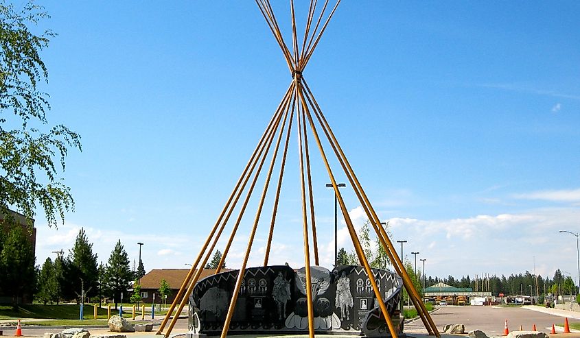 Flathead Nation HQ, Pablo, MT - Veterans Memorial