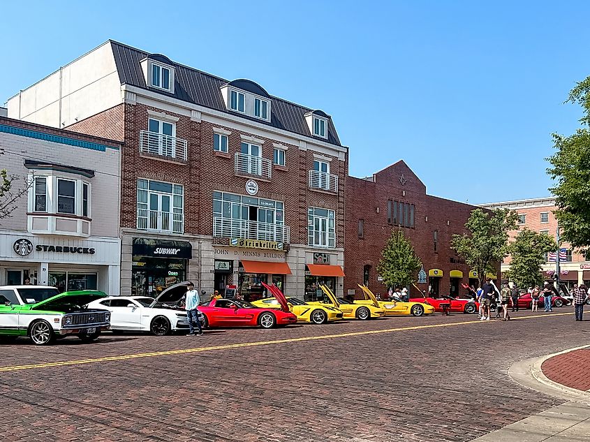A car show in Oxford, Ohio.