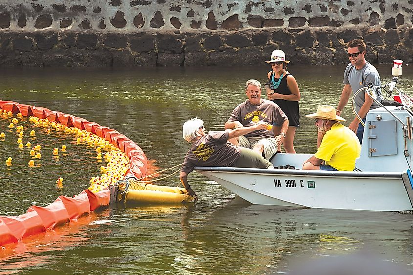 Marines volunteer for 27th Annual Great Hawaiian Rubber Duckie Race.