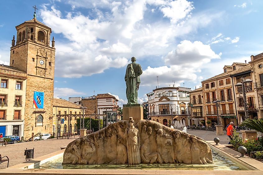Plaza de Andalucía in Úbeda is a central square that serves as the heart of the city.