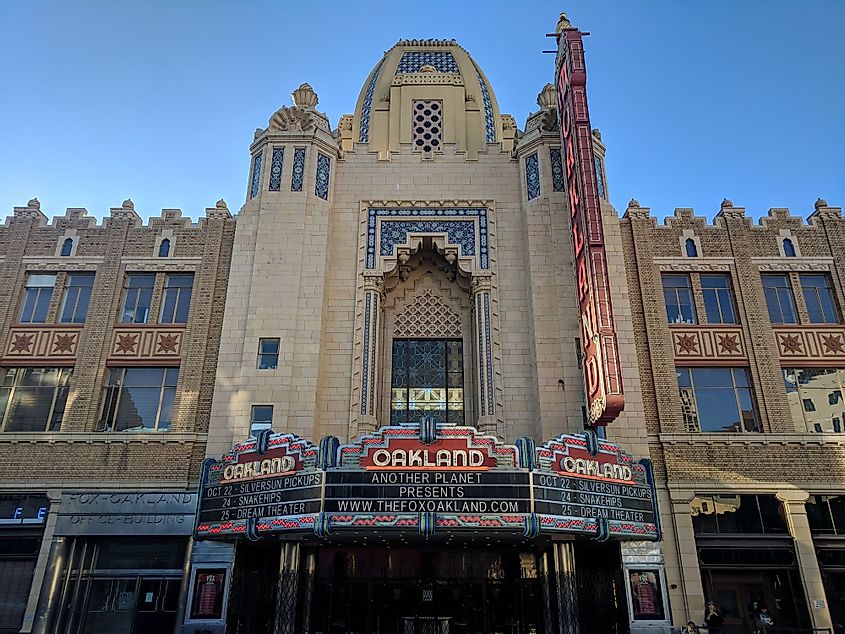 Fox Theater in Uptown Neighborhood of Oakland, California