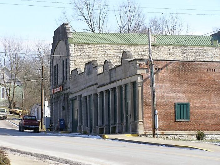 Downtown Stinesville in Indiana