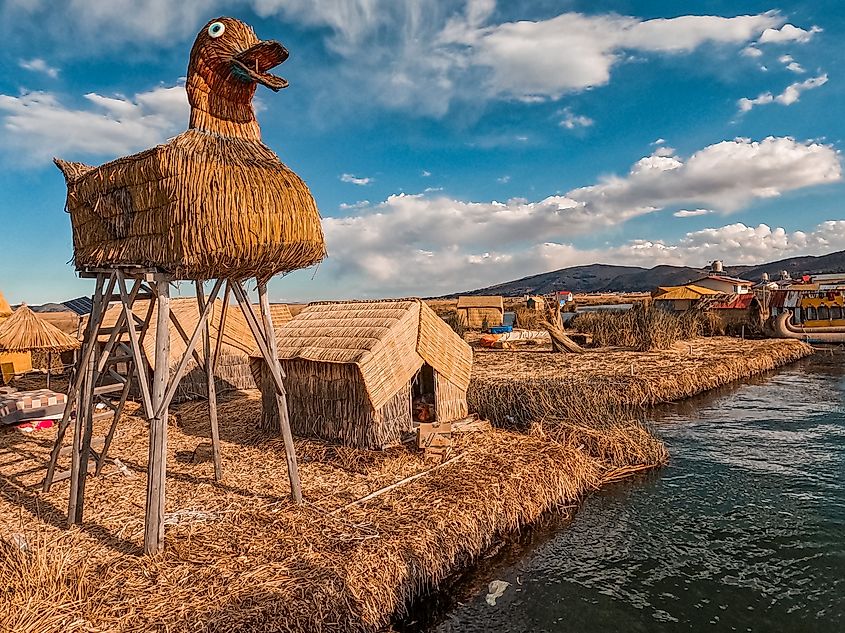 Uros Floating Islands on Lake Titicaca, Peru. Credit: Morgana Ruppenthal/Shutterstock.com