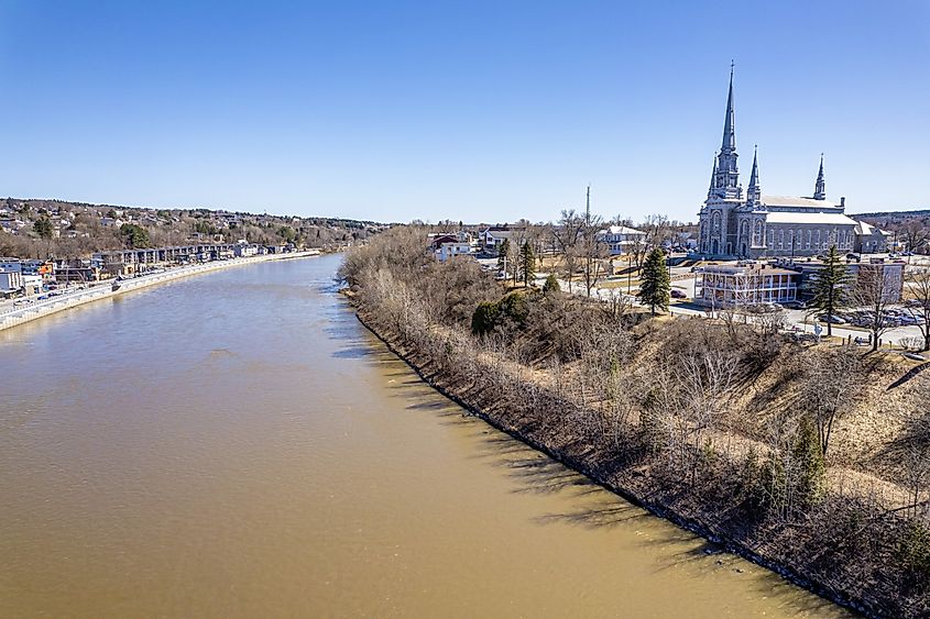Chaudière River in Saint-Georges, Quebec.