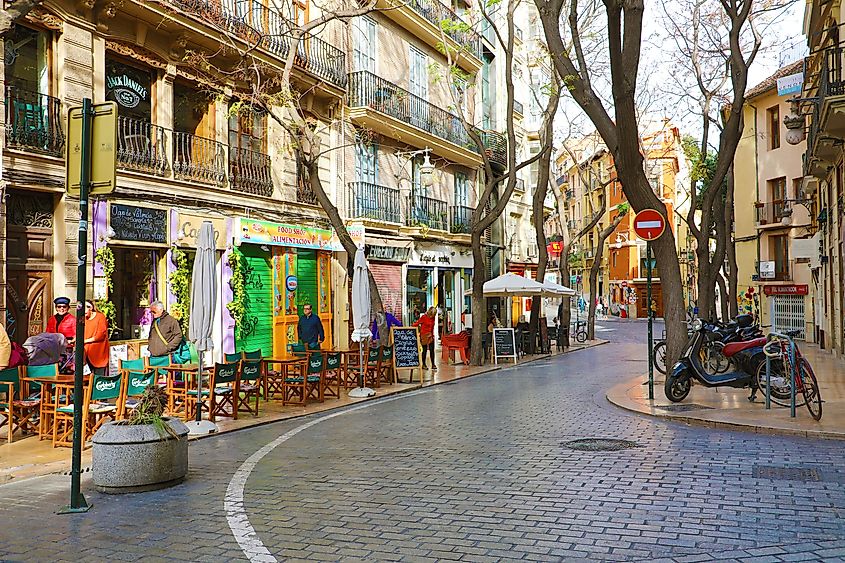 Barrio del Carmen neighborhood in Valencia, Spain. Editorial credit: Zigres / Shutterstock.com
