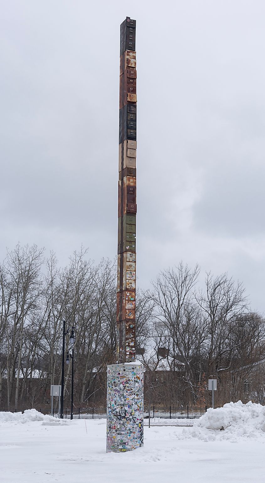 The World's Tallest Filing Cabinet in Burlington, Vermont.