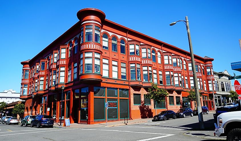 Historic buildings downtown Eureka, California