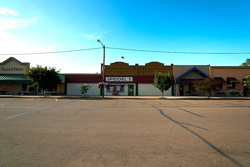 A scene from Hazen, North Dakota