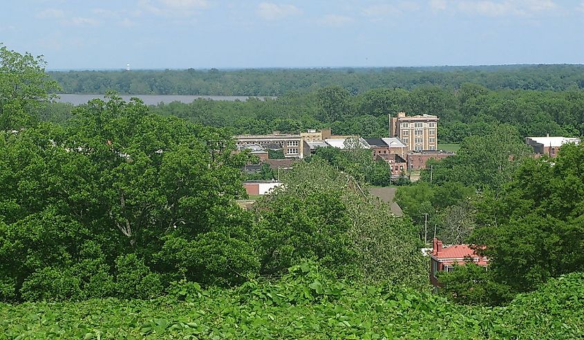 View of the Helena Battlefield from Battery C Park in Helena-West Helena, Arkansas.
