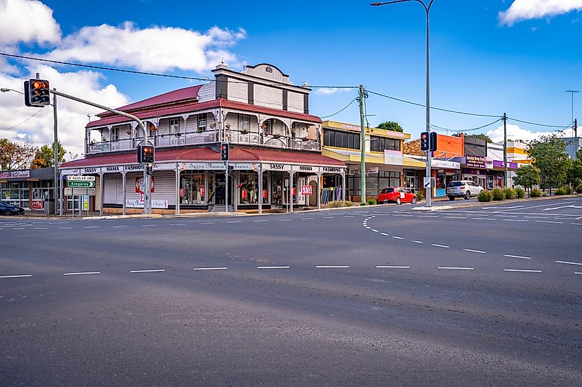Historical buildings in Nanango, Queensland, Australia.