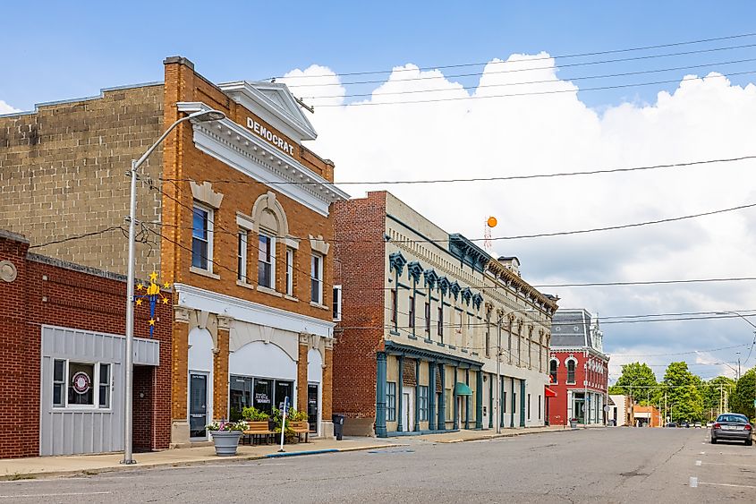 Winamac, Indiana Business District