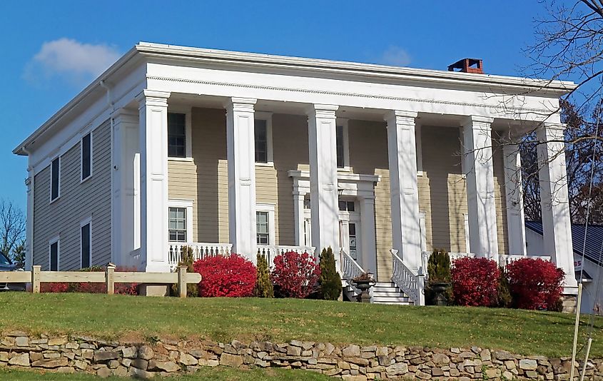 The historic Lawrence Mansion in Hamburg, New Jersey