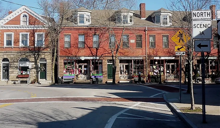 Small town charm in Wickford Village.