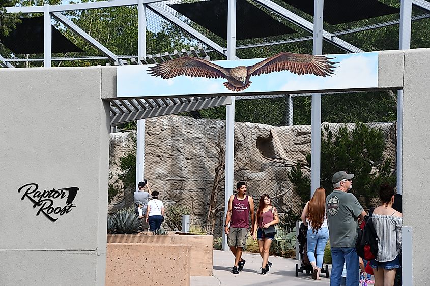 ABQ BioPark Zoo in Albuquerque, New Mexico.