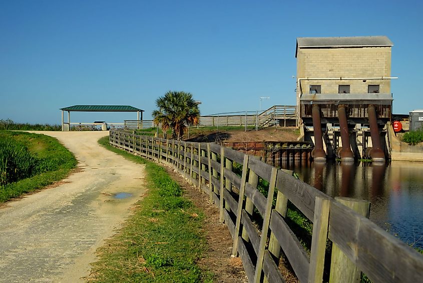 The Old Pump Station located at the Lake Apopka Nature Drive in Florida