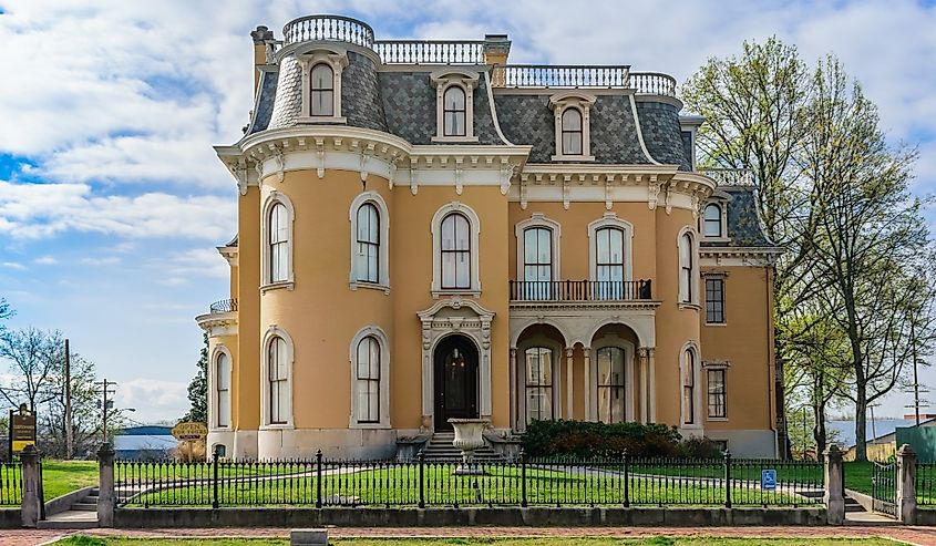 The Culbertson Mansion is located on Main Street in the Mansion Row Historic District.