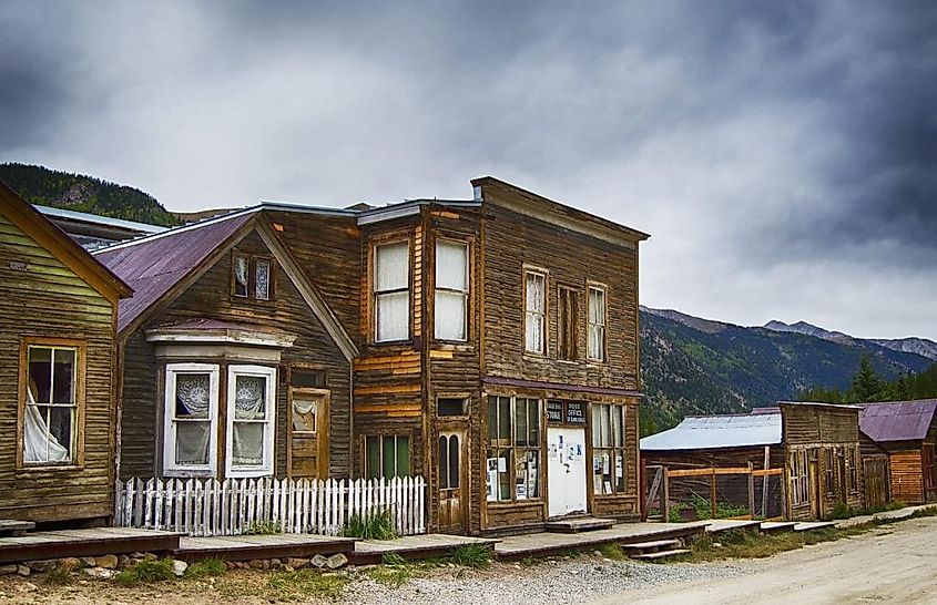 Abandoned buildings in Portlock, Alaska