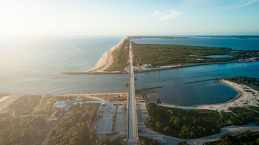 Sebastian Inlet in Sebastian, Florida.