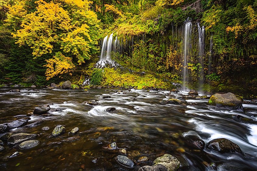 Mossbrae Falls in Dunsmuir, Northern California.