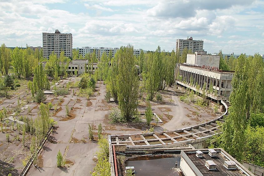 Ruins and abandonment in Pripyat, Kyiv.