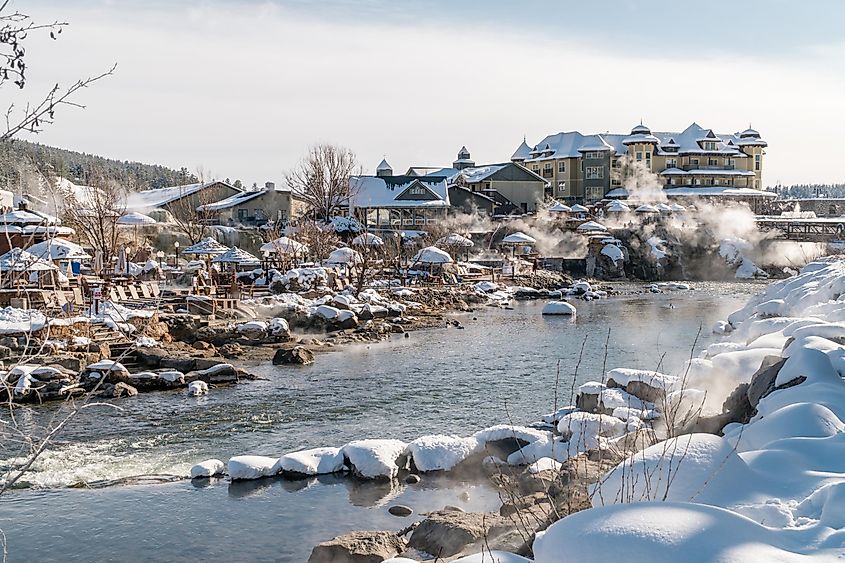 The hot springs in Pagosa Springs, Colorado.