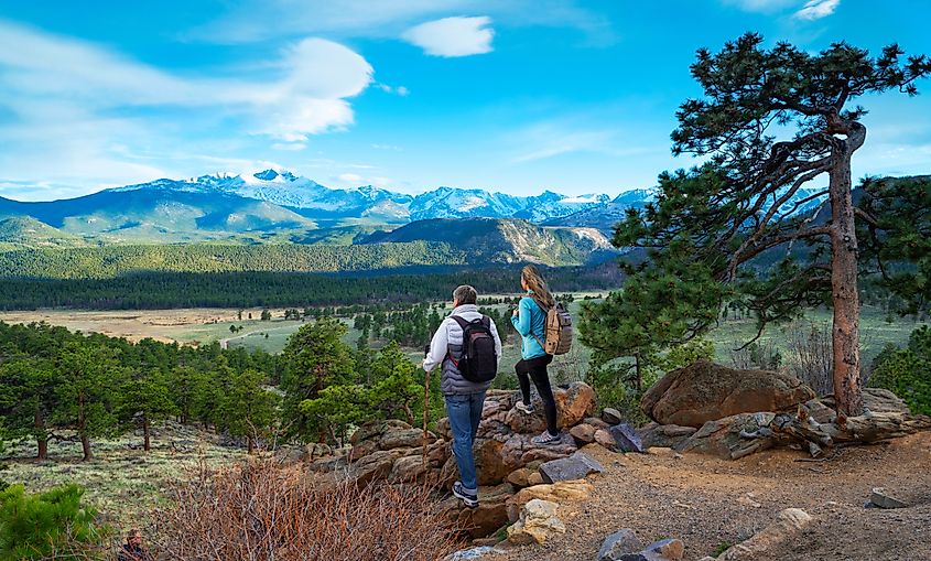 Mountains National Park near Estes, Colorado.