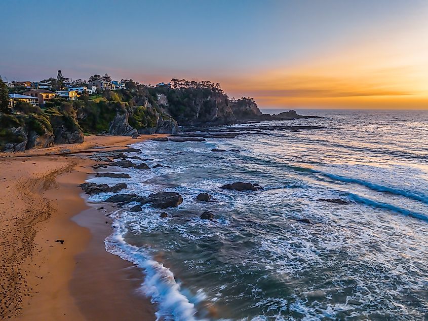 The beautiful coast of Malua Bay, New South Wales, Australia.