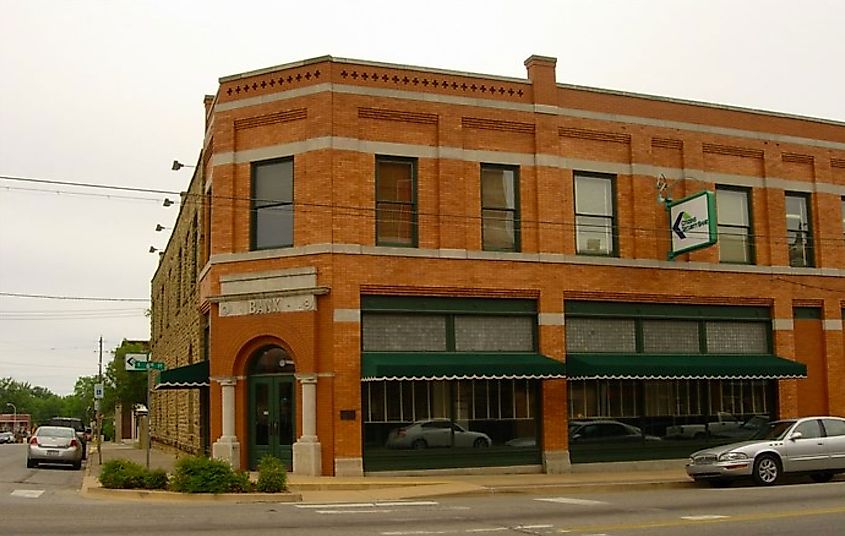 View of Severs Block in Oklahoma.