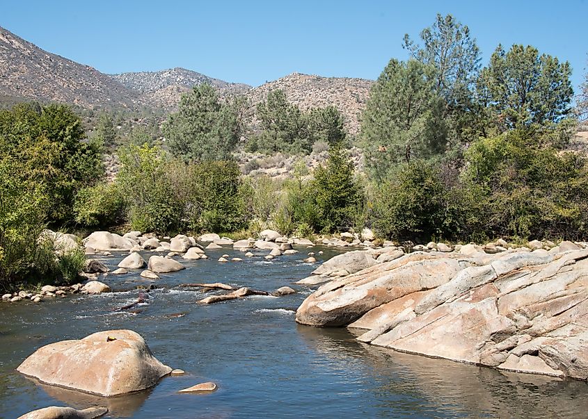 The Kern River historically fed Kern Lake in the southern San Joaquin Valley