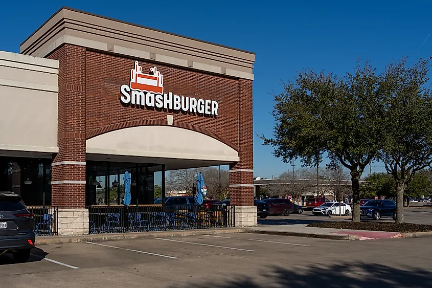 A Smashburger restaurant in Pearland, TX, USA