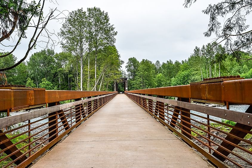 Railroad Bridge in Sequim, Washington