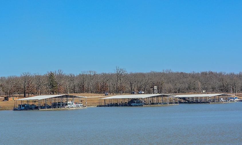 The Marina on Lake Hugo at Kiamichi Park Recreation Area 