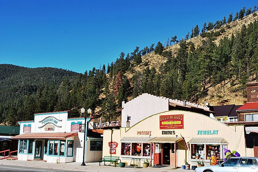 Red River Historic District in Red River, New Mexico.